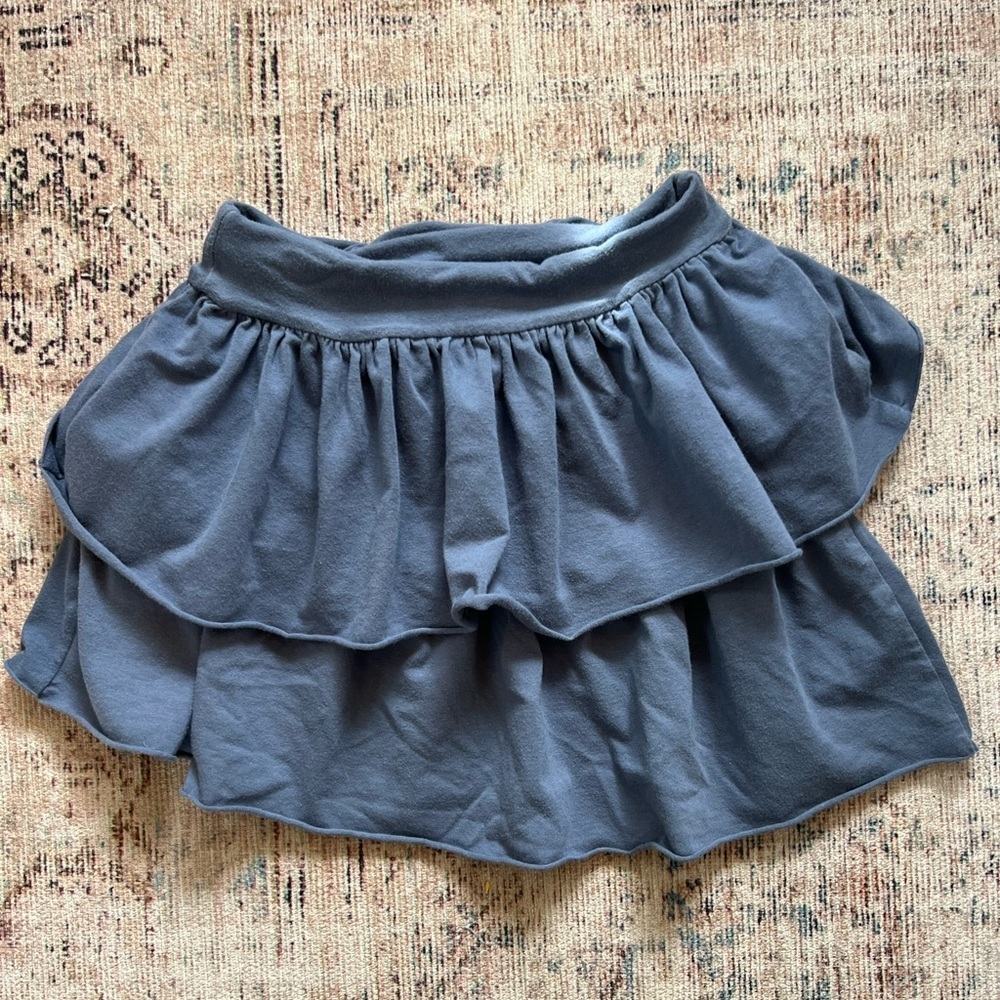 Elegant Blue Layered Skirt